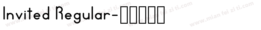 Invited Regular字体转换